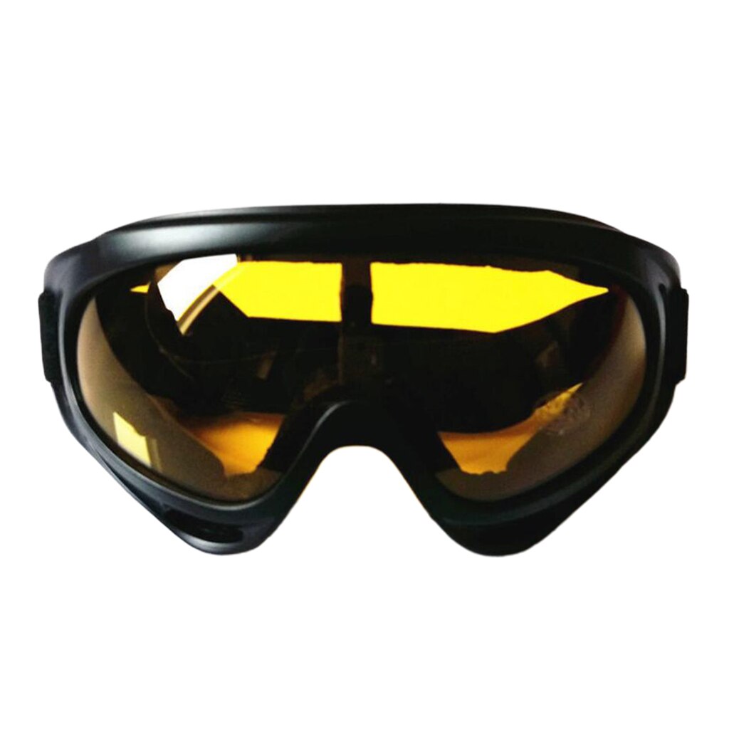 1 Uds gafas de viento Unisex Anti-niebla gafas de motonieve para Skate motocicleta Snowboard gafas de seguridad antisalpicaduras: Yellow