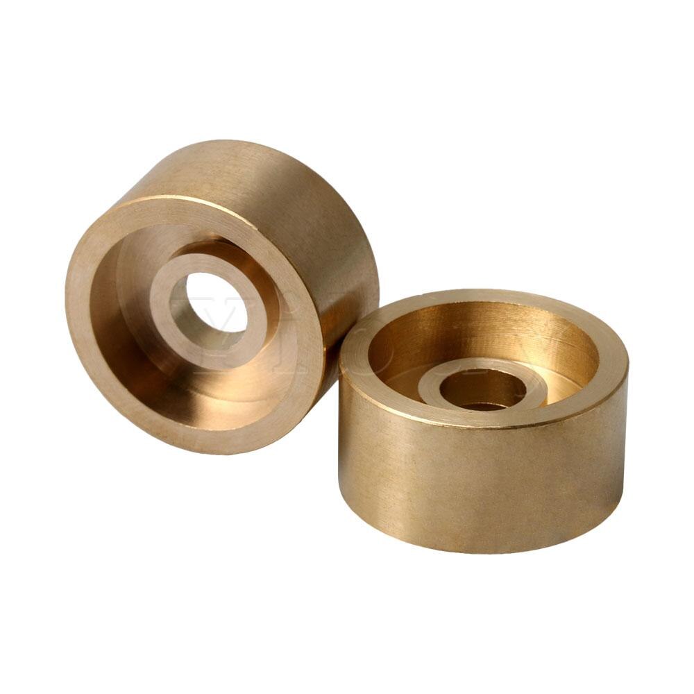 Yibuy 3 stk guld kobber trompet potentiometer knopper øvre låg 22mm vægt knap