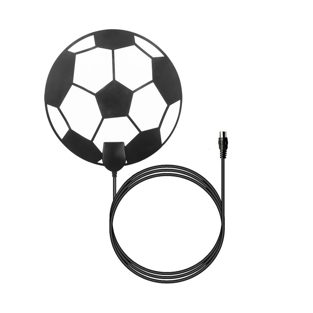 4k sisäilman hd-signaalin vahvistin digi-tv antenni hdtv 50 mailia kantama 25db vhf uhf hdtv antenni tv-signaalin vastaanotin: Jalkapallon antenni