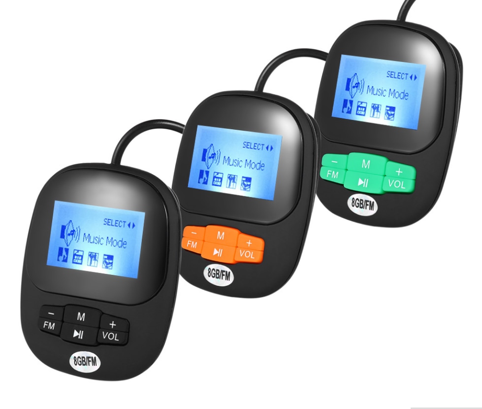 4G 8 GB IPX8 Duiken Zwemmen MP3 Waterdicht Speler Oortelefoon Onderwater Surf Sport Swim Mini Headset FM Radio Screen MP3