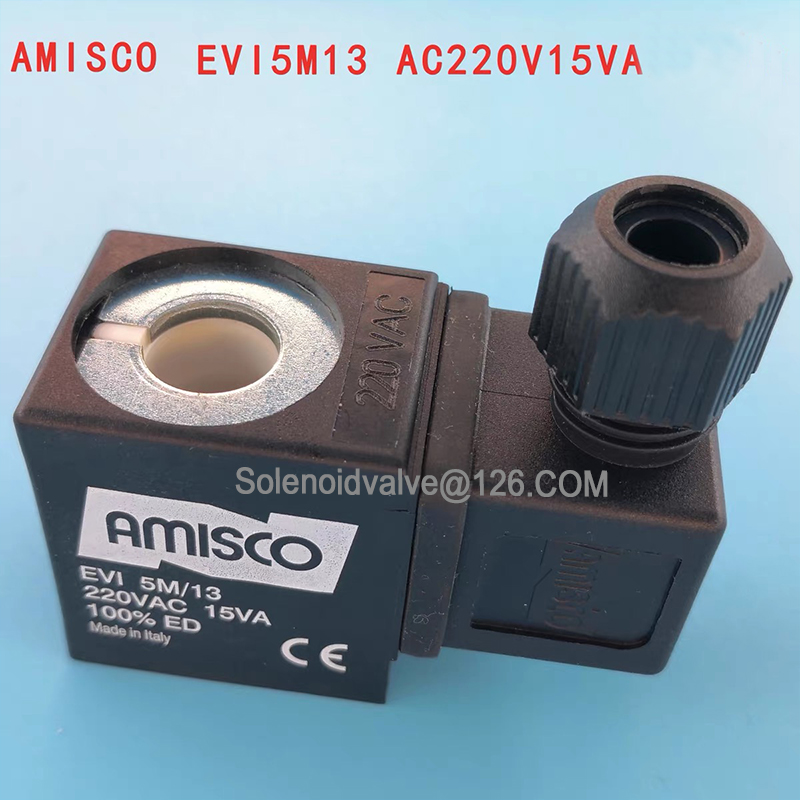 opprinnelig amisco evi 5m/13 ac220v evi 5m/13 magnetventilspole evi 5 c 13 dc24v evi 5 c 13 indre åpning: 13mm høyde: 40mm