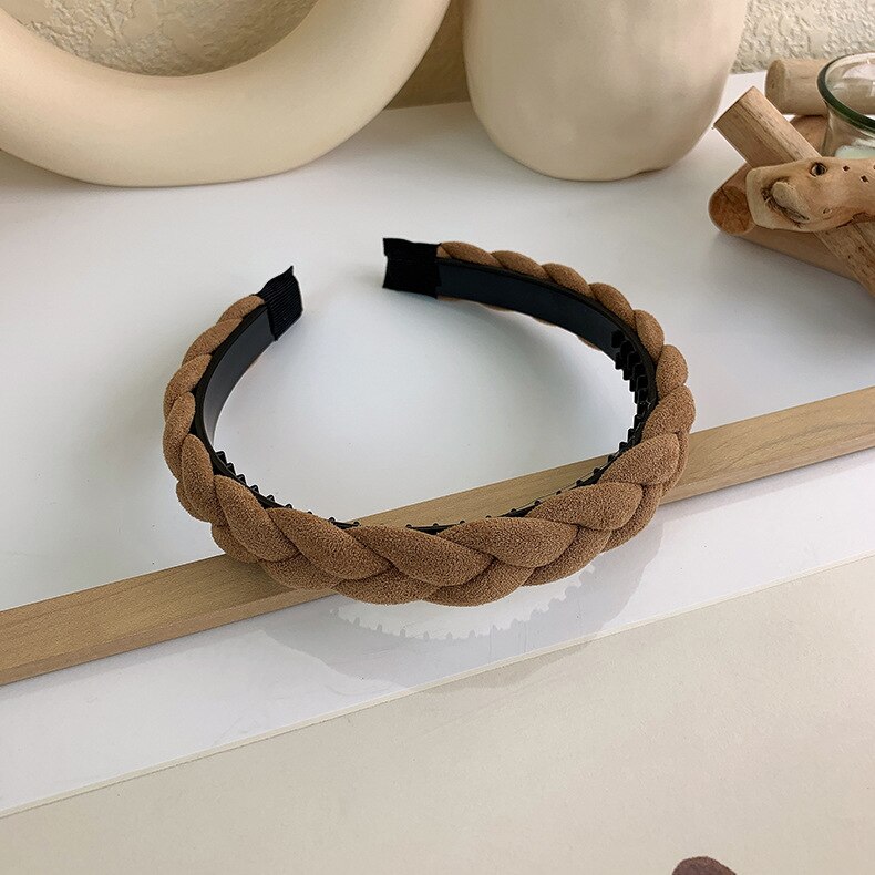 HUANZHI 2021 Trendy Vintage gąbka opaski Pearl Hairbands obręcz do włosów dla dziewczyn głowa kobiety Bezel Band akcesoria do włosów nakrycia głowy: 13