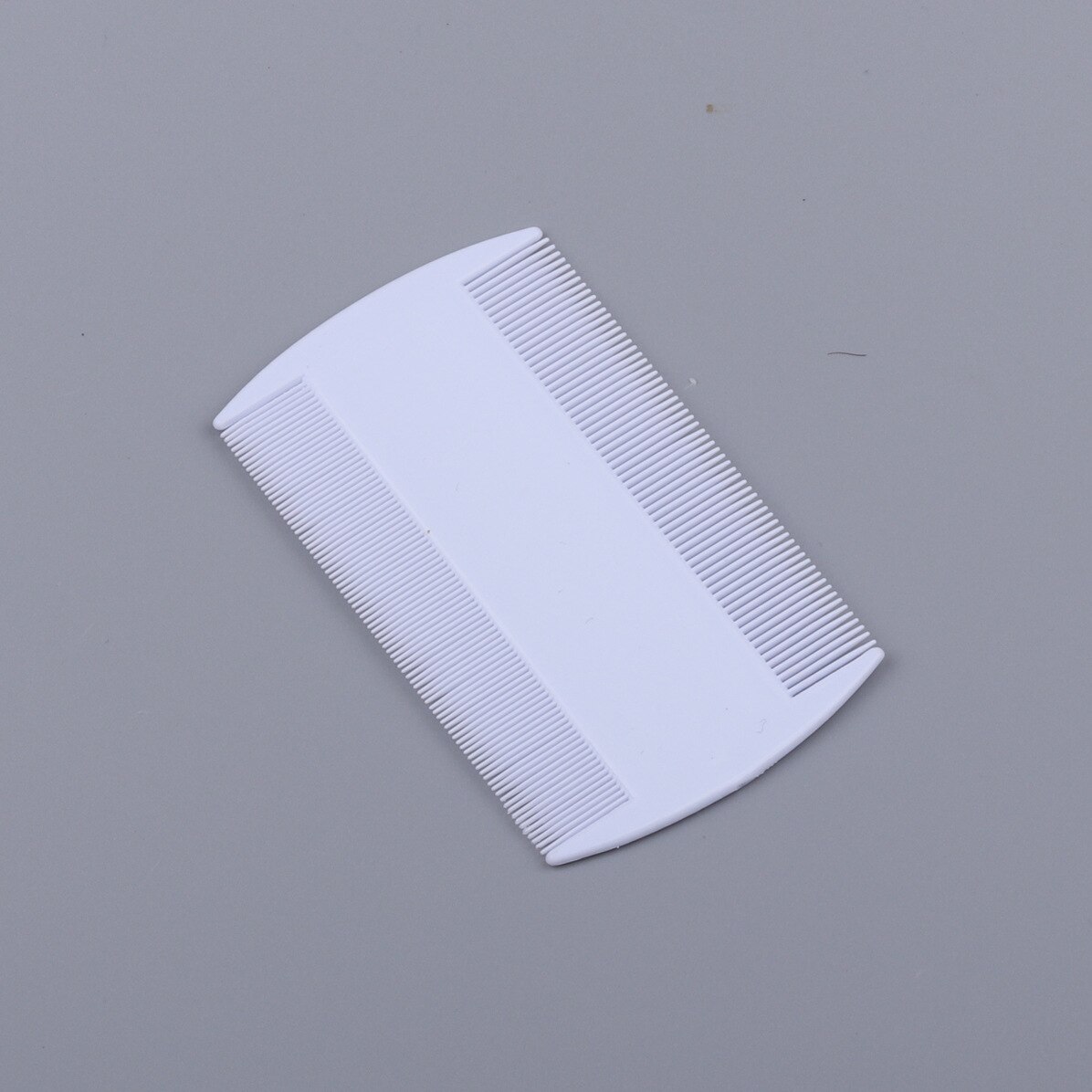 Pet supplies comb Plastic double-sided pet flea comb Lice comb Fine-toothed close-tooth dog comb Grate comb: white