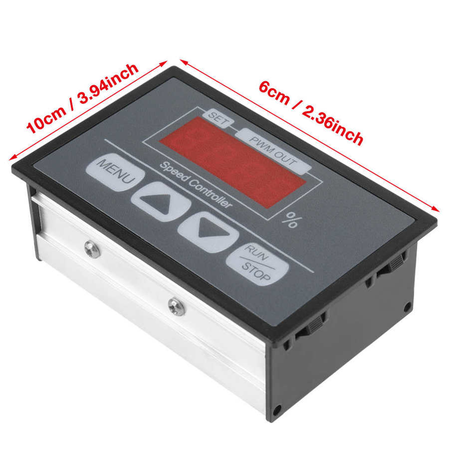 Pwm Dc Motor Speed Controller Digitale Display Percentage Toerenteller Dc Motor Trage Start En Stop Snelheid Controller 6-60V