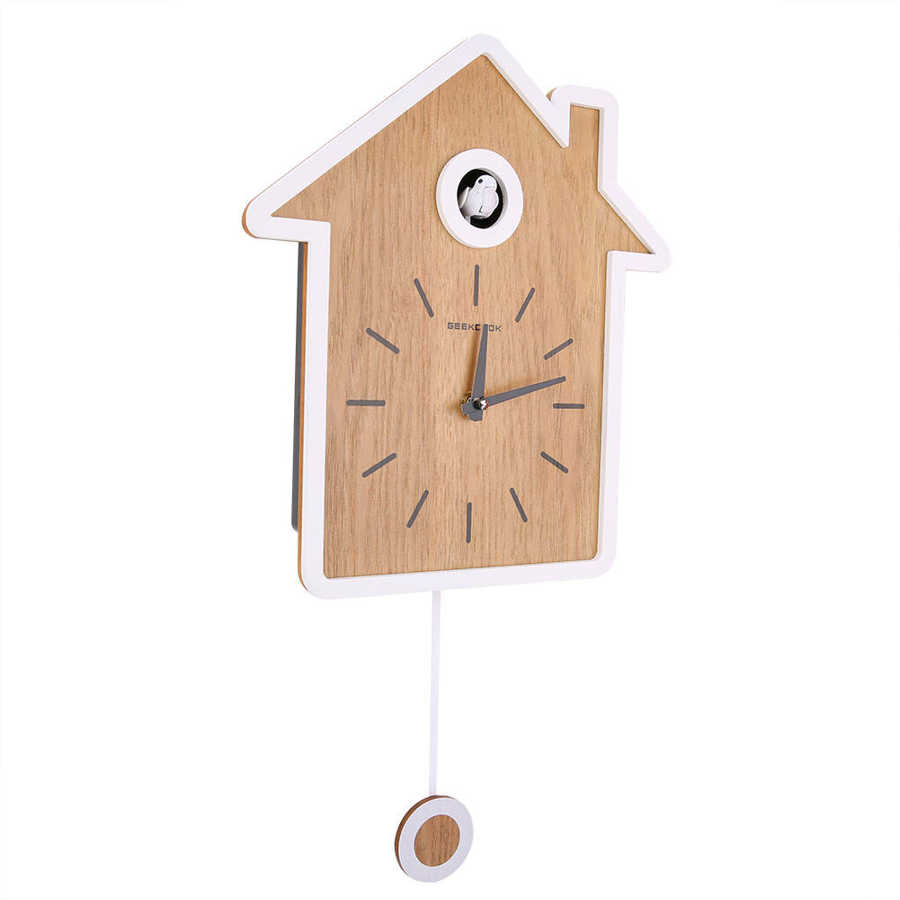Nordic Style Simple Modern Cuckoo Clock Report Clock Swing Clock Wall Clock