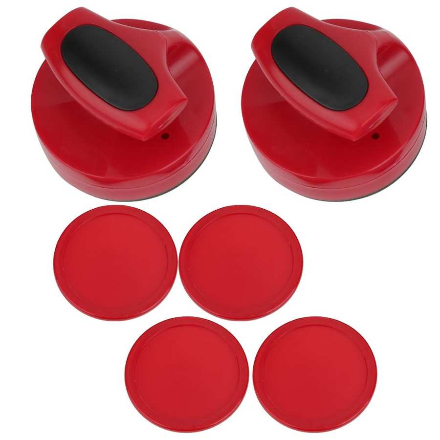 Juego de mesa de Hockey de 94MM, juego de empuje deslizante con 4 discos, accesorios, discos rojos de gran tamaño