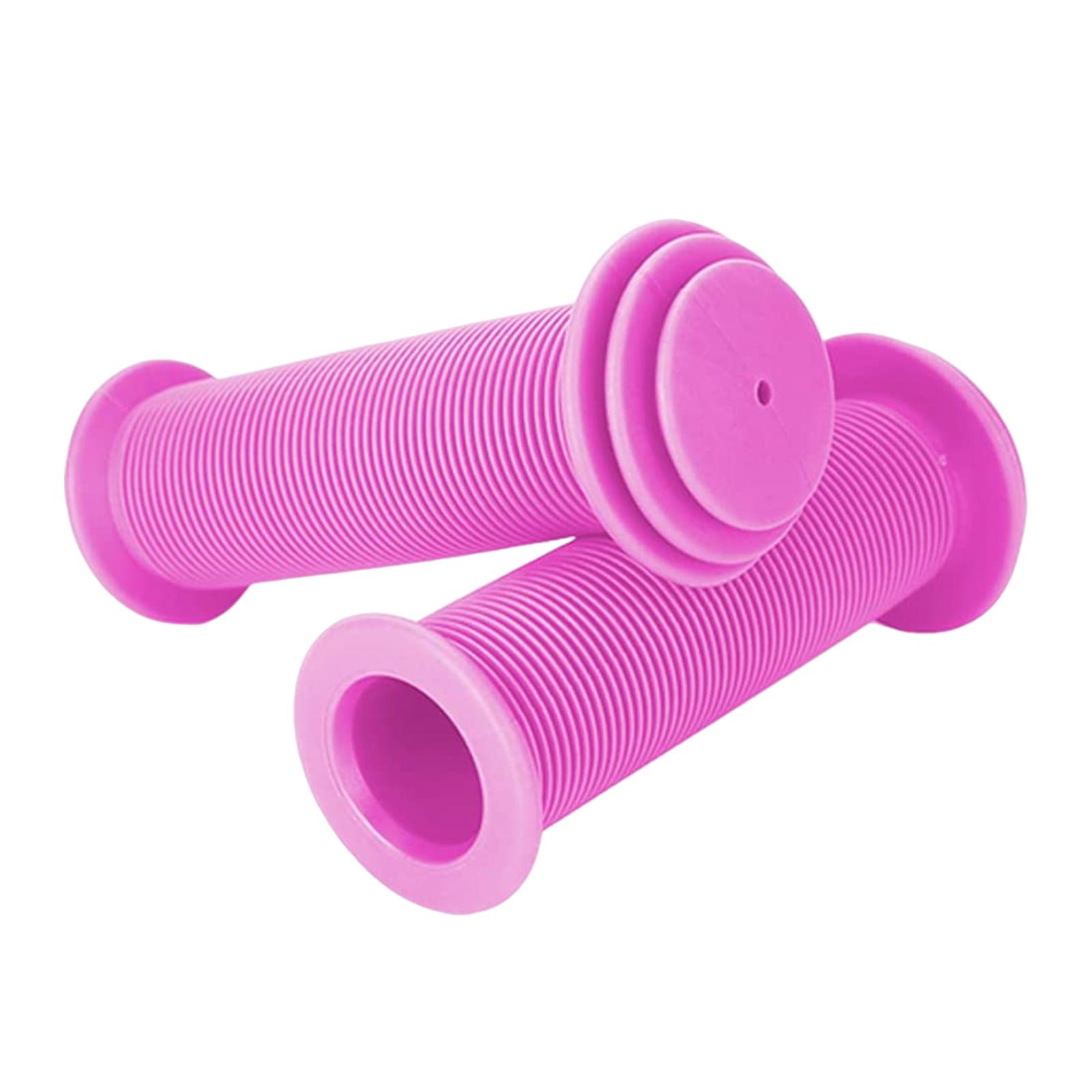 2x Premium MTB Bike Handle Grips Sleeve Rubber Bike Grips Dia 0.87" Bicycle Handlebar Grips for Scooter Tricycle Kids Bike BMX: PURPLE