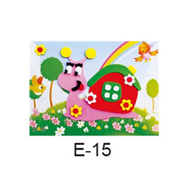 DIY Cartoon Animal 3D EVA Foam Sticker 20 designs Puzzle Series Early Learning Education Toys for Children: Multicolor