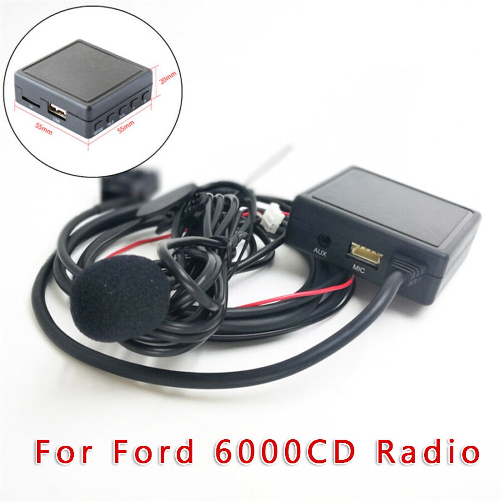 For Ford 6000CD Radio Bluetooth Music Adapter Black Accessories Part Car