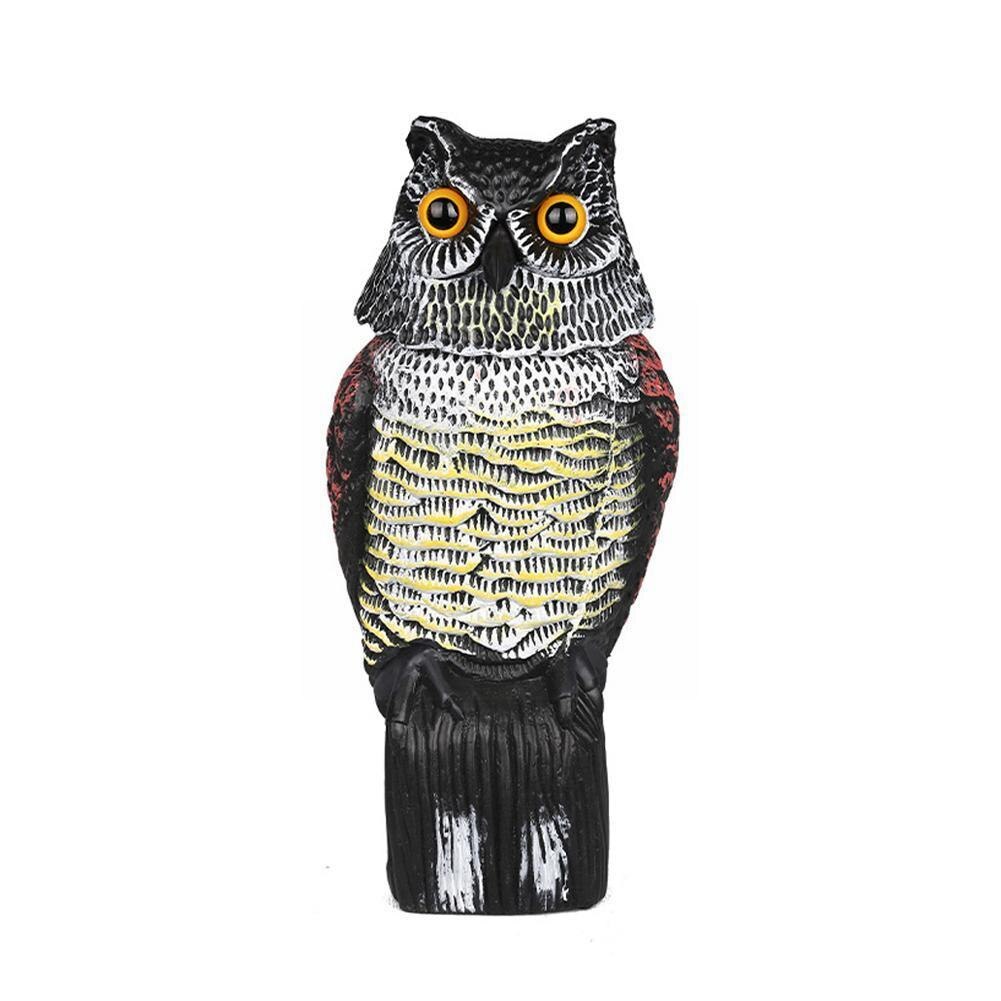 Realistic Bird Scarer Rotating Owl Prowler Decoy G... – Grandado