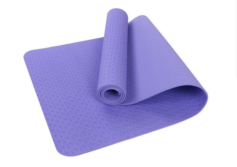 Tapete de ioga não-tóxico, material não-tóxico, 183x60cm, espessura 6mm, para atividades físicas, esportes em casa: ROXO