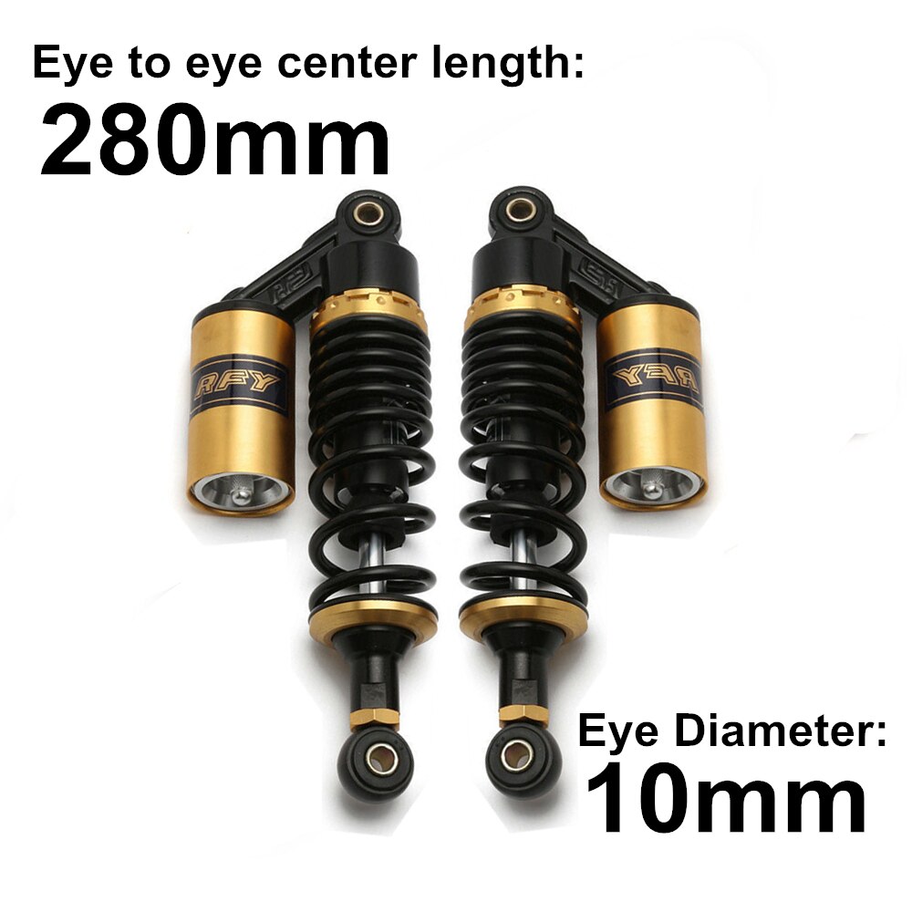 280mm 320mm 340mm 360mm 380mm 400mm 440mm moottoripyörän ilmaiskunvaimennin takajousitus mönkijä mönkijä nelipyörämoottori  d30: M99-15-2-280mm