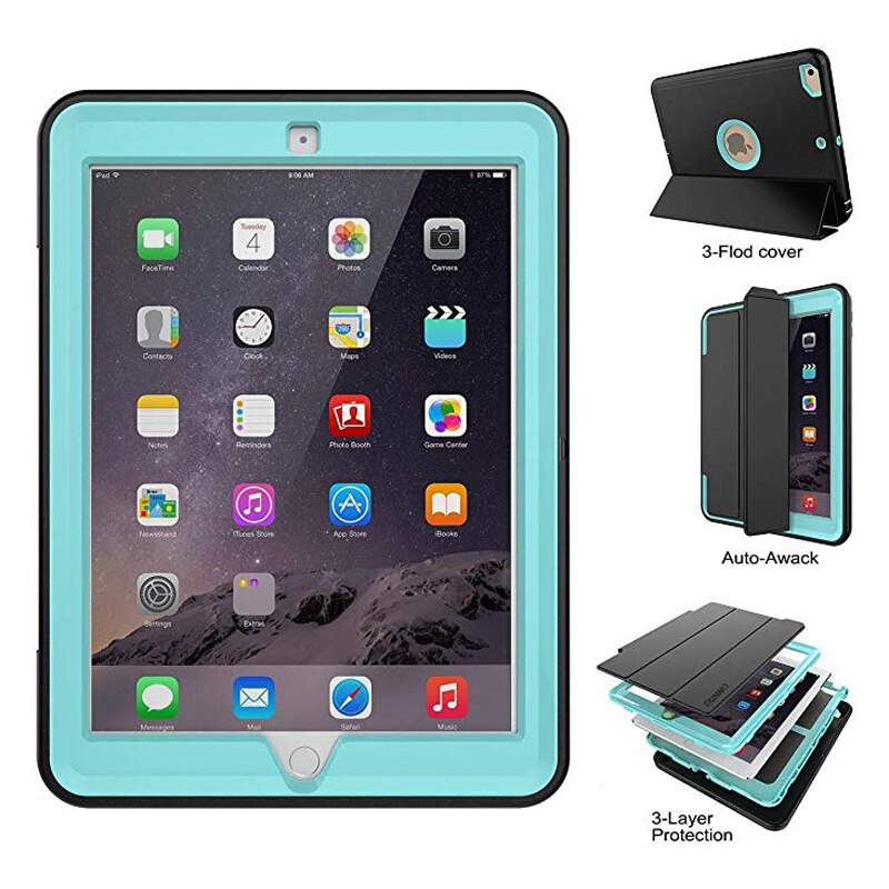 Smart ipad 9.7 -fodral för ipad air 2 -fodral ipad ipad 6th generations ipad 5th -generationsfodral för ipad  a1822 a1893
