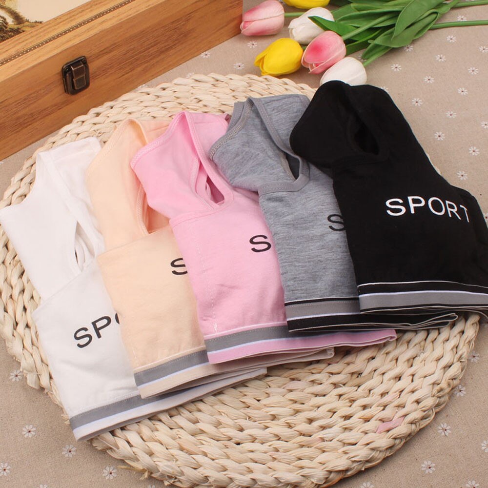 lovely Puberty bra Kids Developmental Adolescents Girls Underwear Bras Girls Vest Children Underclothes Sport Undies Clothes Bra