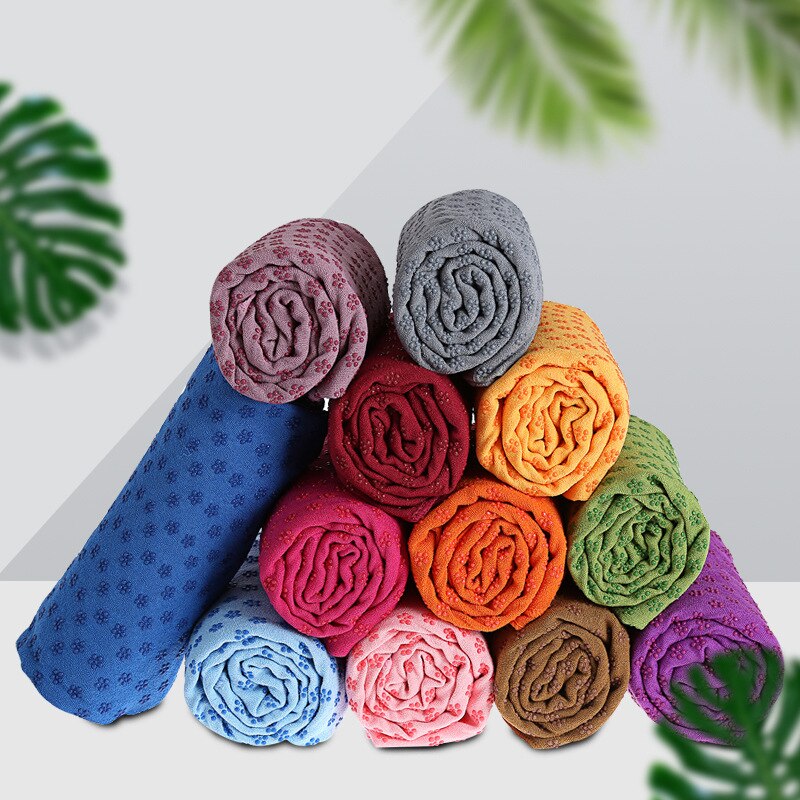 Yoga Mat Antislip Handdoek Pvc Deeltjes Pruimenbloesem Stippen Te Absorberen Zweet Beschikbaar In Meerdere Kleuren Yoga Handdoek fitness Acces