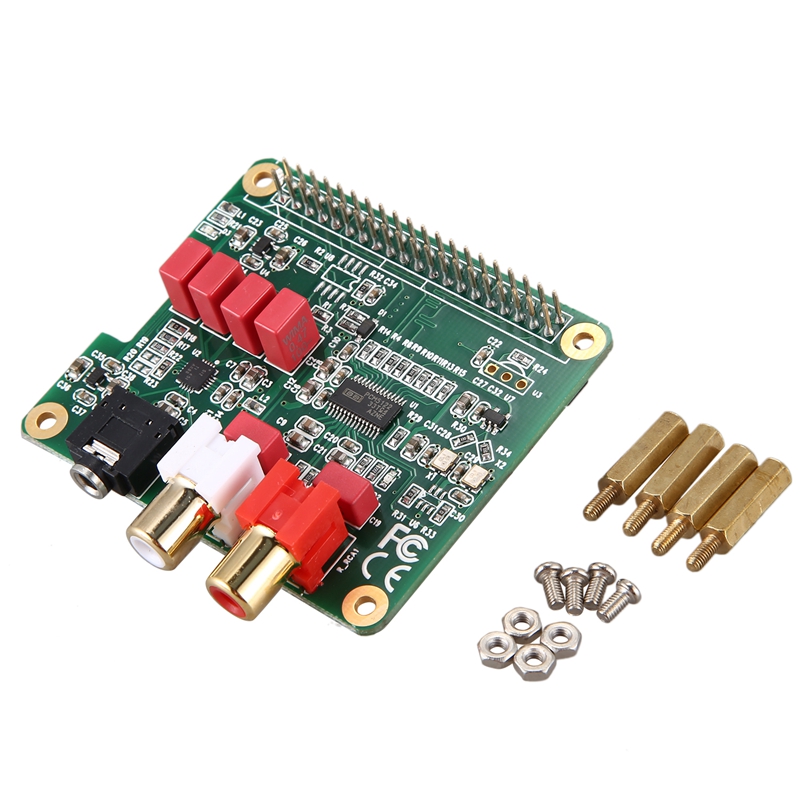 Placa de expansión PCM5122 para Raspberry Pi HiFi DAC HAT HiFi DAC, tarjeta de Audio para Raspberry Pi 4 3 B + Pi Zero W