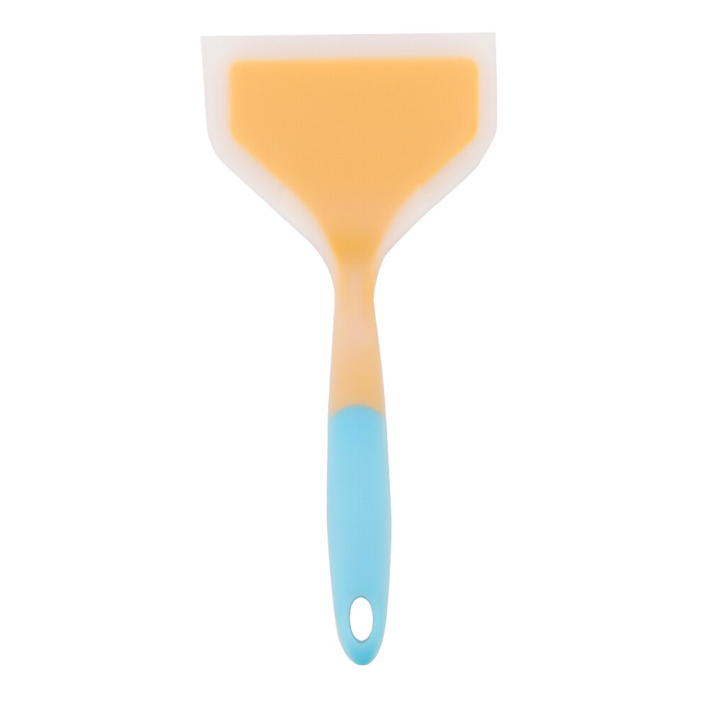 Food Lifters Wide Pizza Shovel Kitchen Tools Cooking Utensils High Temperature Resistance Non-stick Turners Silicone Spatula: Yellow