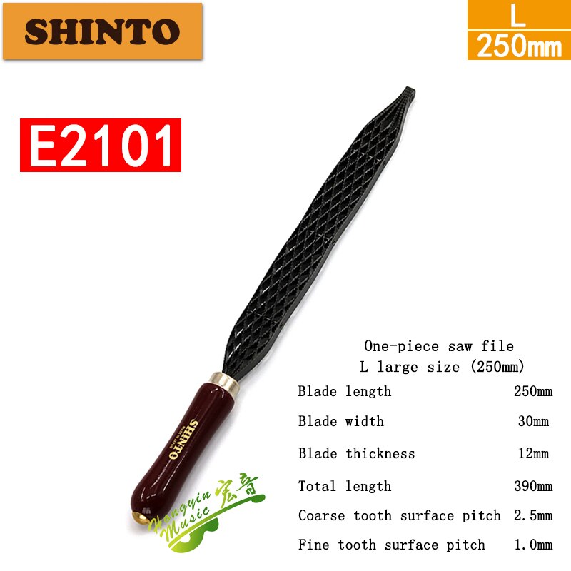 Archivo japonés original Shendo, hoja de sierra de carpintero, Lima de sierra de caoba, Lima de madera dura de diente grueso, herramienta de fabricación de instrumentos guqin
