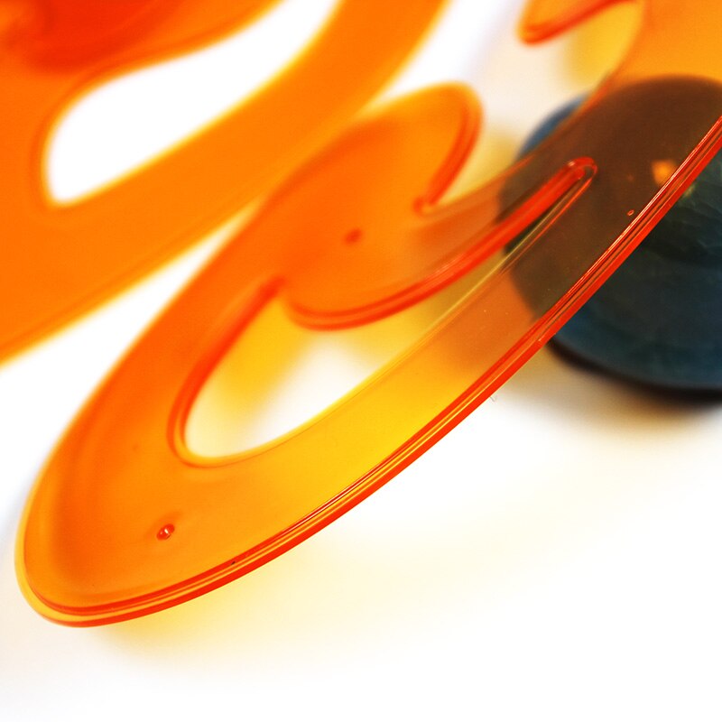 Multifunctional cloud shape curve board curve drawing tool template ruler three-piece set for art comics anmation