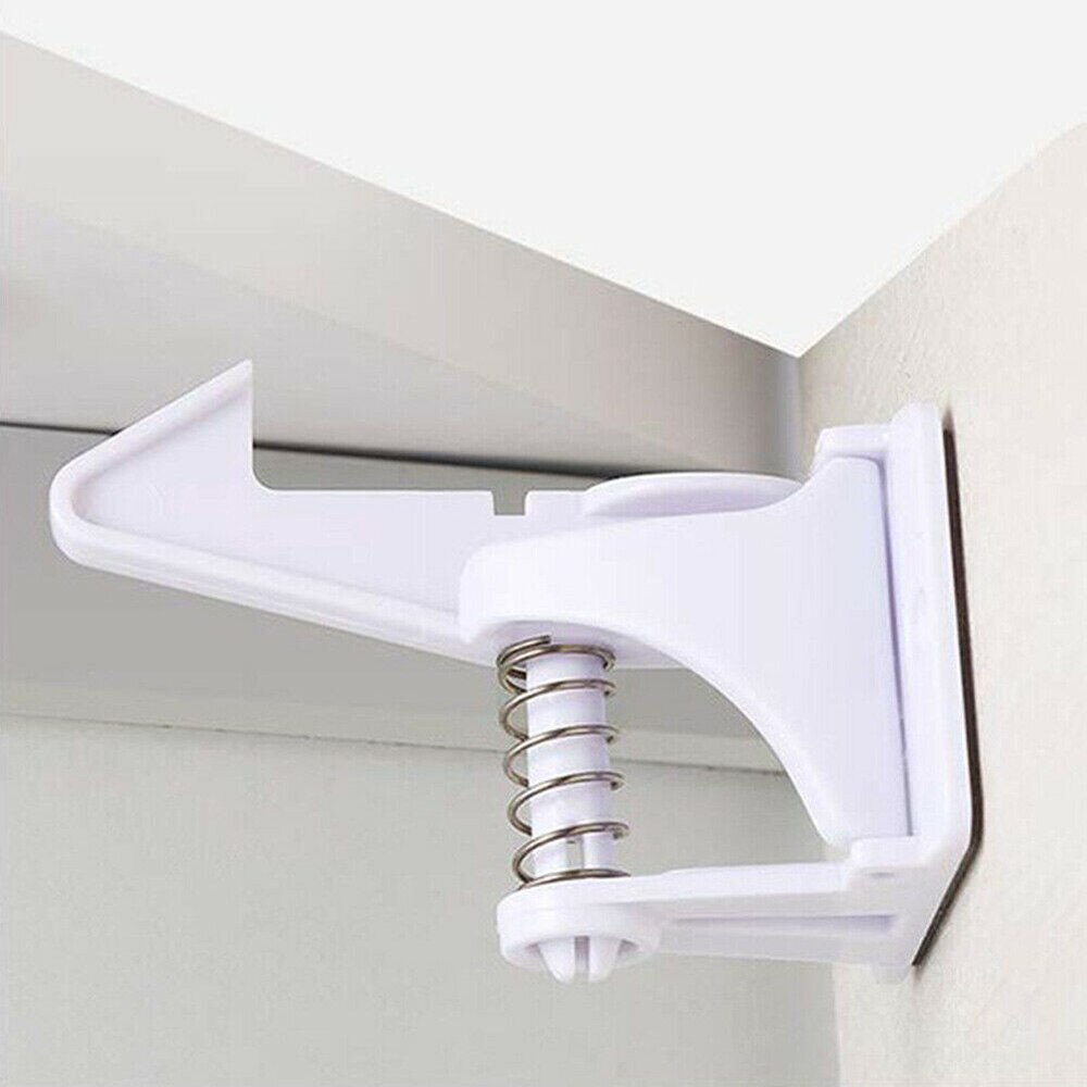 10Pcs Child Safety Cupboard Locks Baby Drawers Cabinet Locks Kitchen Closets