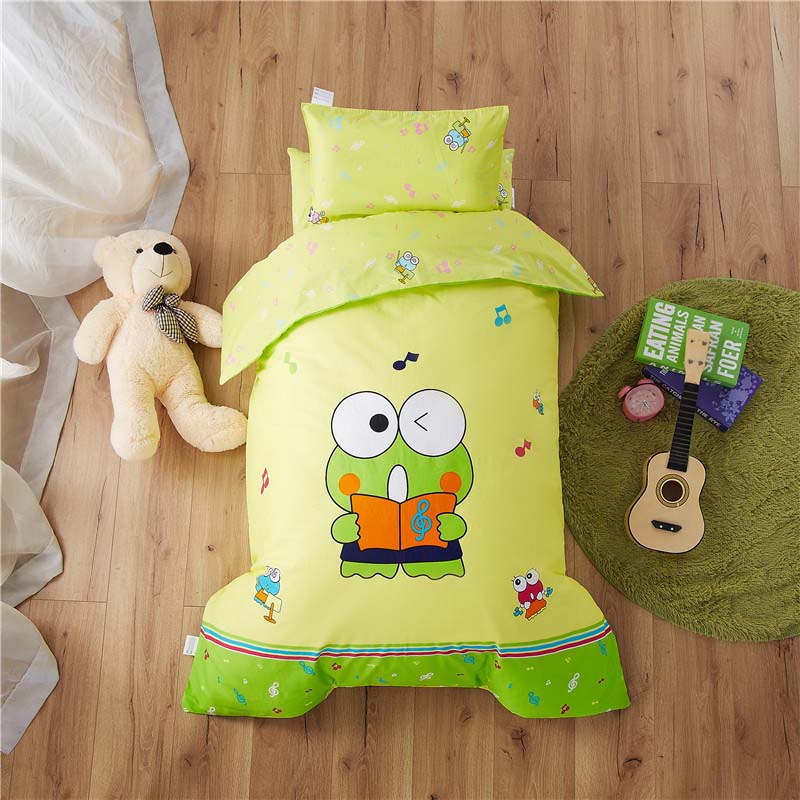 Bomuld 3 stk/sæt børnehave quilt tegneserie børneværelse sengetøj sæt baby tremmeseng quilt cover lagener uden fyld blød: 6