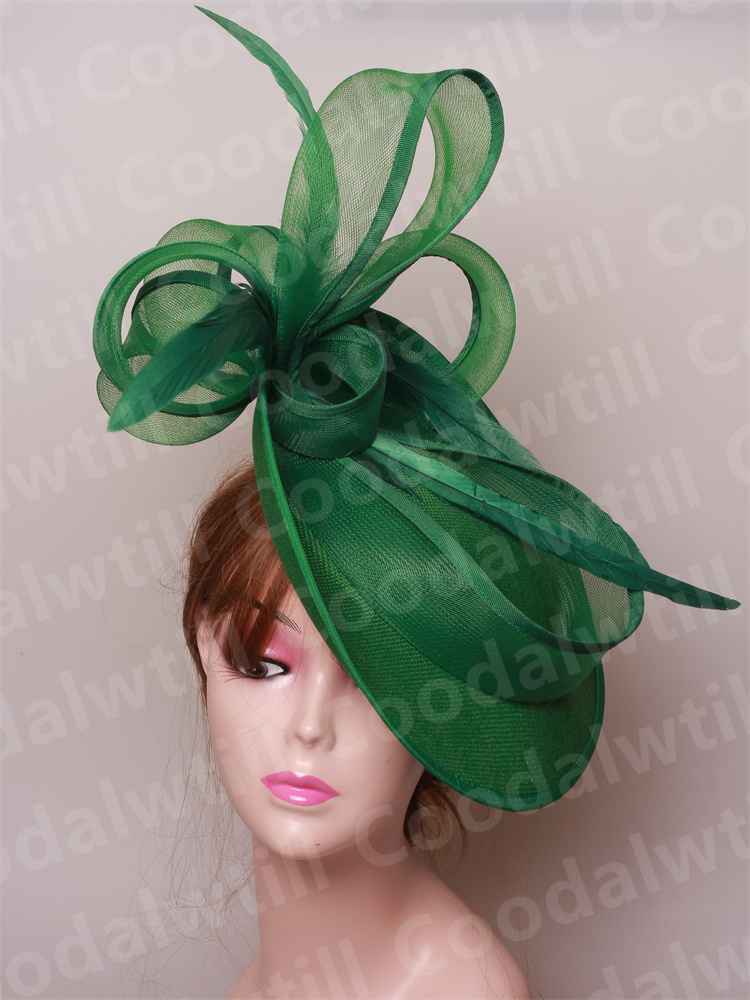 Wedding Party Veil Hair Fascinator Hats Laides Cocktail Bride Marriage Headpiece Ladies Cocktail Race Chapeau Cap With Headband