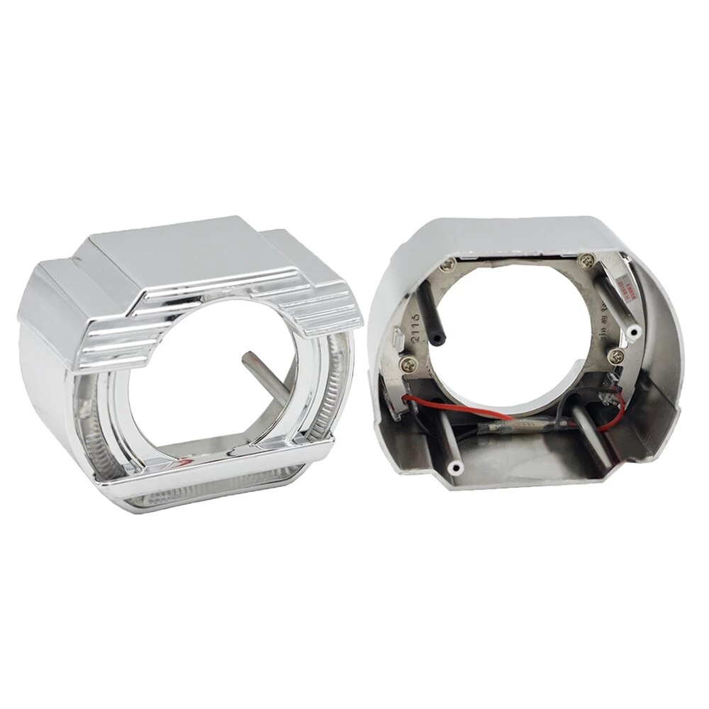 2.5inch Bi-xenon Headlight Projector Lens Angel Eyes Light Lenses For H7 H4 Cars Accessories Retrofit DIY Use H1 HID Bulb