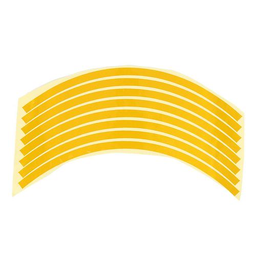 Fiets Stickers 21Cm X 0.8Cm Fiets Reflecterende Reflector Fietsen Waarschuwing Reflector Film Fietsen Decal Tape Fiets Stickers: Yellow