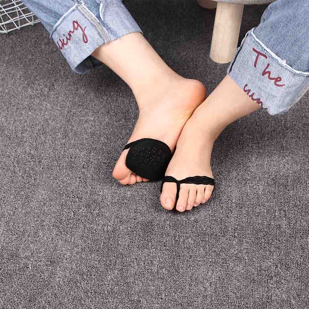 Kvinders forfodsindlæg usynlige højhælede sko/skridsikre halvgårdspuder skridsikre t-formede puder til sko