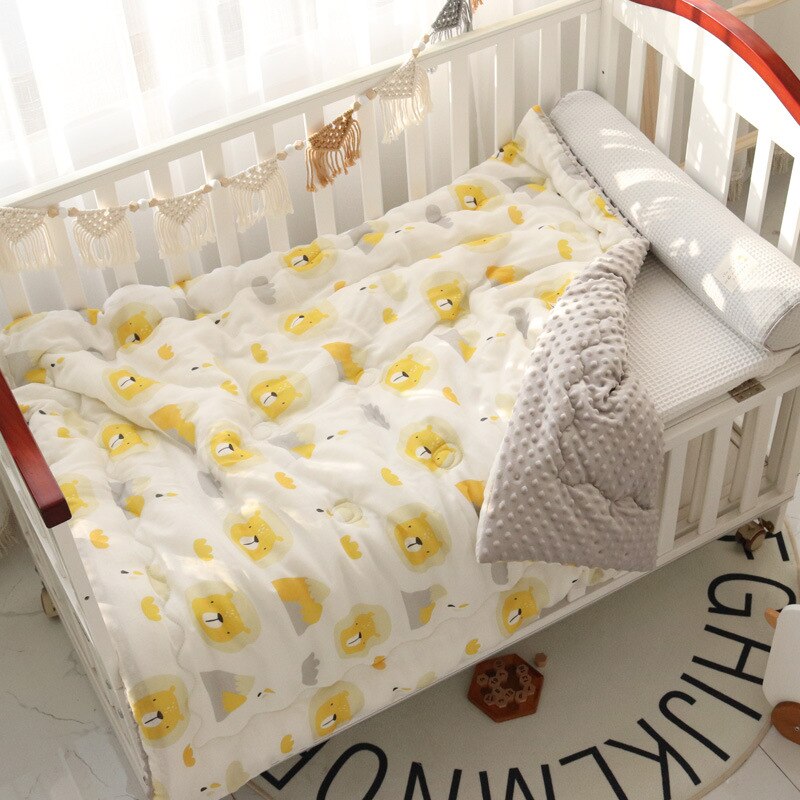 Trapunta per bambini coperta invernale Minky mussola 120x150cm lettino per bambini trapunte per bambini lettino per bambini bambini scuola materna impostato di biancheria da letto per bambini: a