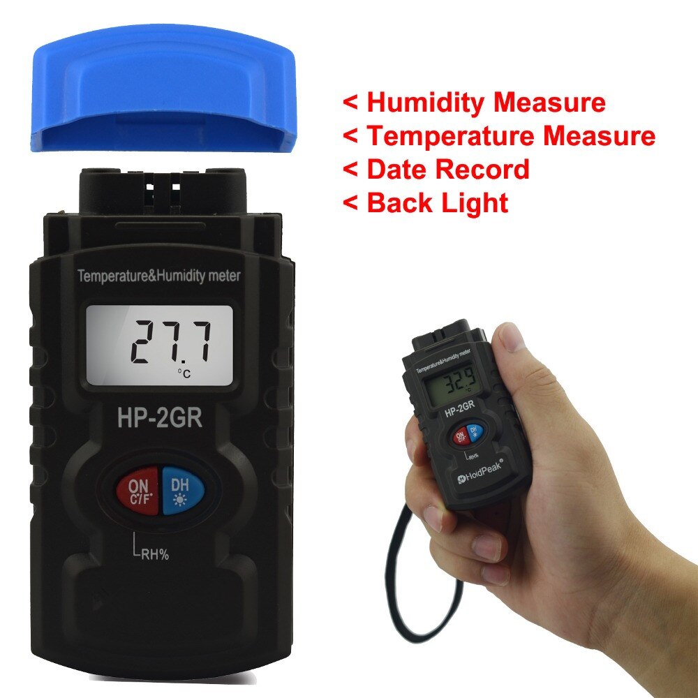 Mini Data Logger Digital Thermometer Hygrometers High Precision HP-2GR Air Temperature Humidity Moisture Meter