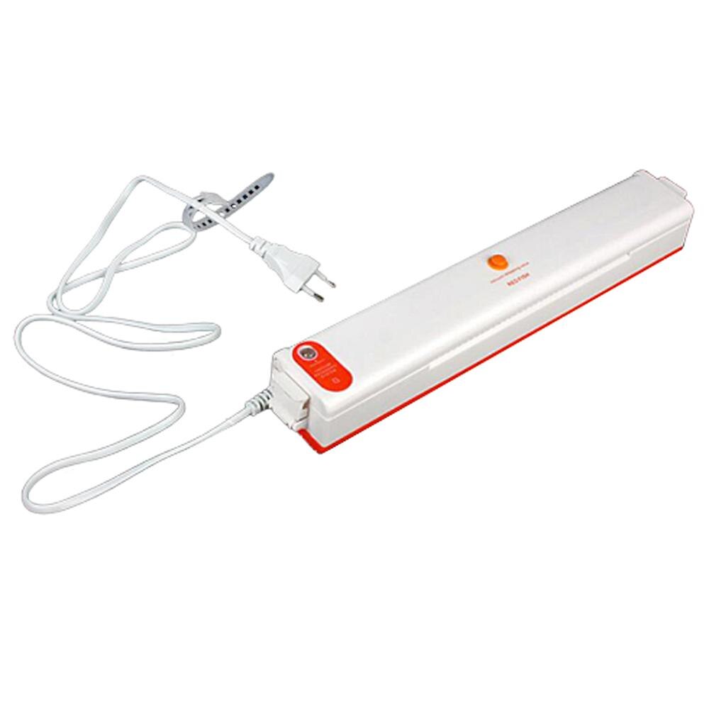 Automatic Vacuum Sealer Packaging Machine 220V/110V Household Food Vacuum Sealer Film Sealer Vacuum Packer Kitchen Tools EU Plug: Orange
