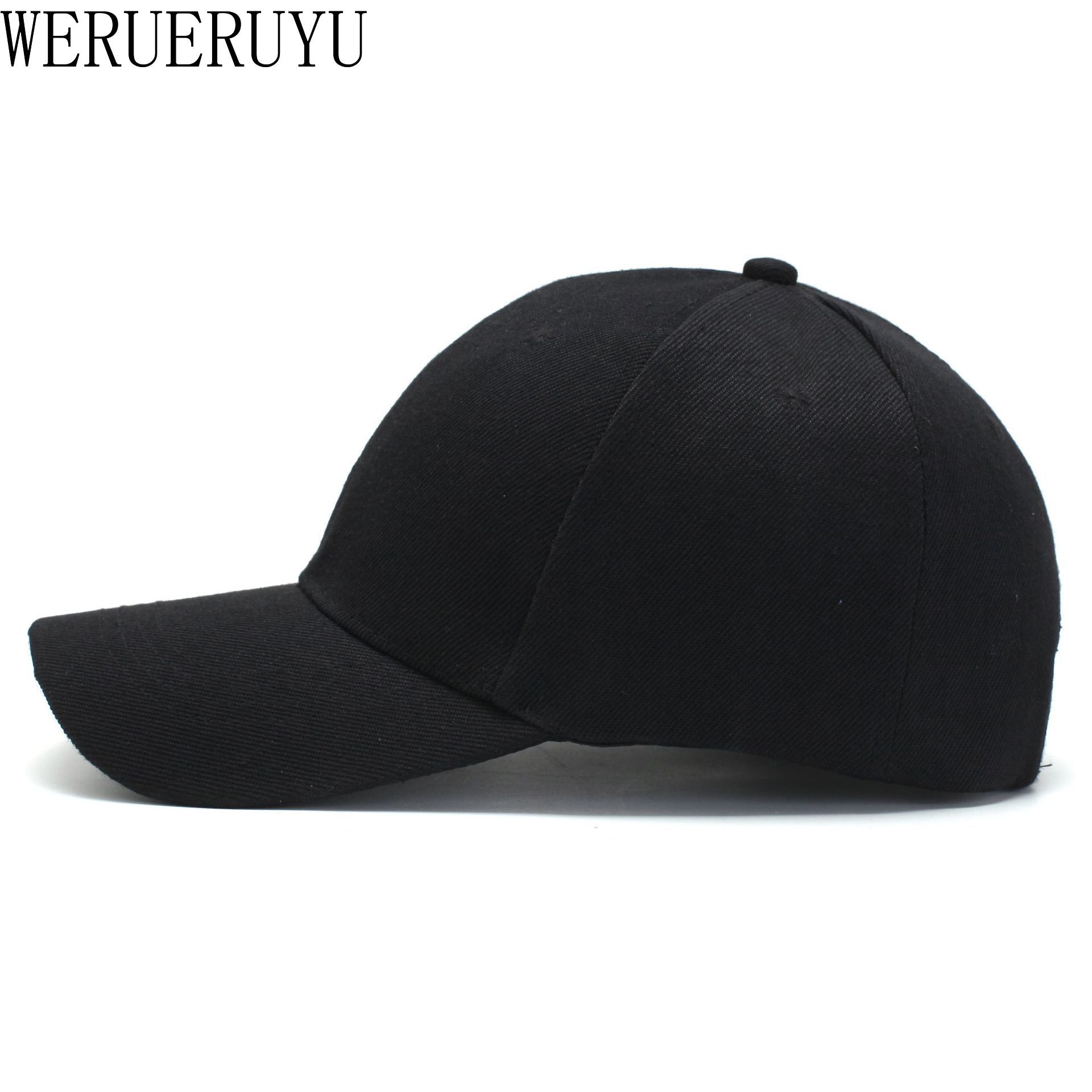 Peaked Visors Baseball Cap for Men Women Cotton Applies To Summer Outdoor Trucker Golf Hip Hop Adjustable Black Sun Hat