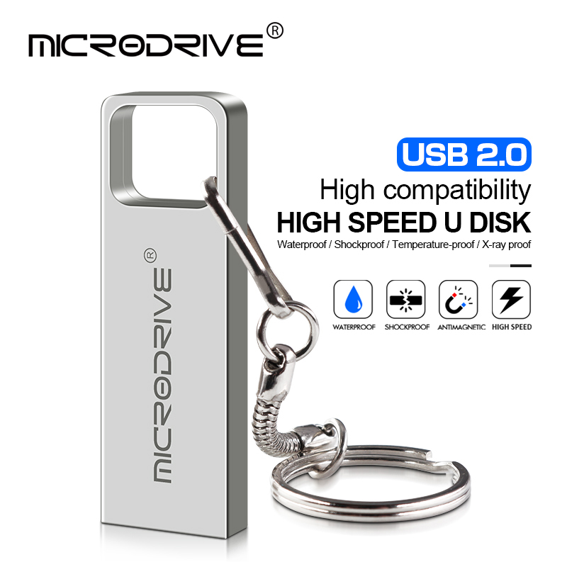 Pendrive wodoodporny pendrive usb 4gb 8gb 16gb 32gb 64gb 128gb 256g szybki pendrive metalowa karta pamięci flash 2.0