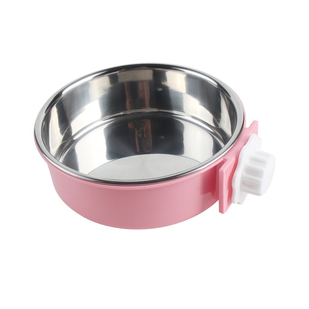 Roestvrij staal kan worden bevestigd hangende voerbak voor huisdieren aan de kooi een accessoire voor hondenbenodigdheden voer- en drinkbenodigdheden: Default Title