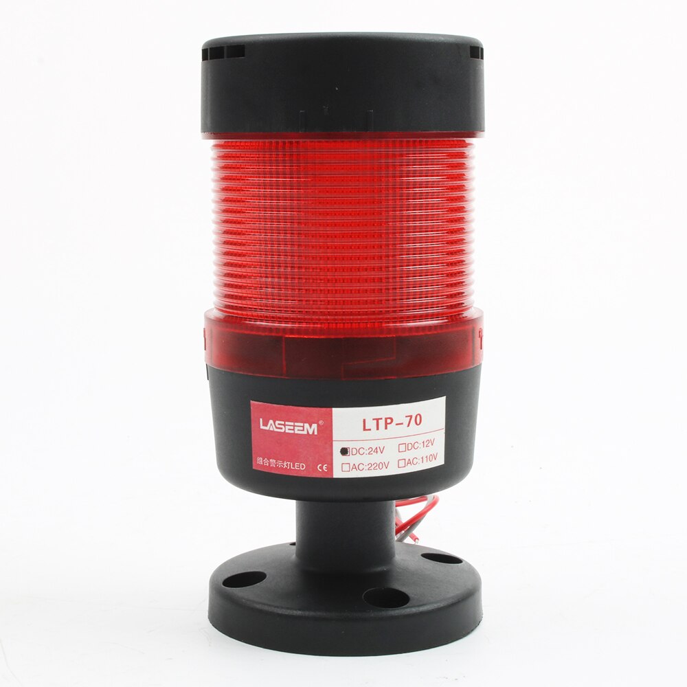 Industrial Stack light LED LTP lamps Red Blue Green Buzzer Sound Normal Flash Black 24V 110V 220V 12V Turn around 1 layer 70mm