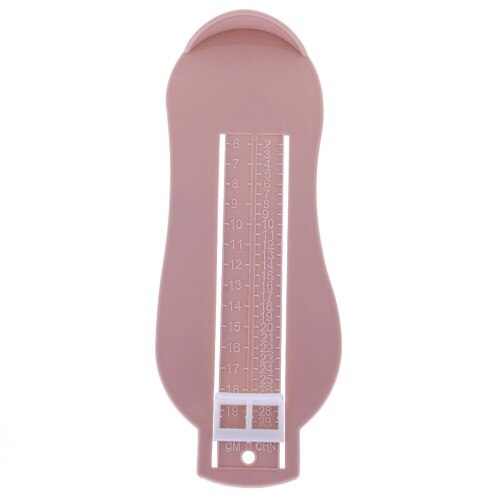 0-20cm Kids Foot Measure Ruler Board Plastic Baby Shoes Size Foot Length Tracking Measuring Ruler Gauge Straightedge Board Tool: Pink