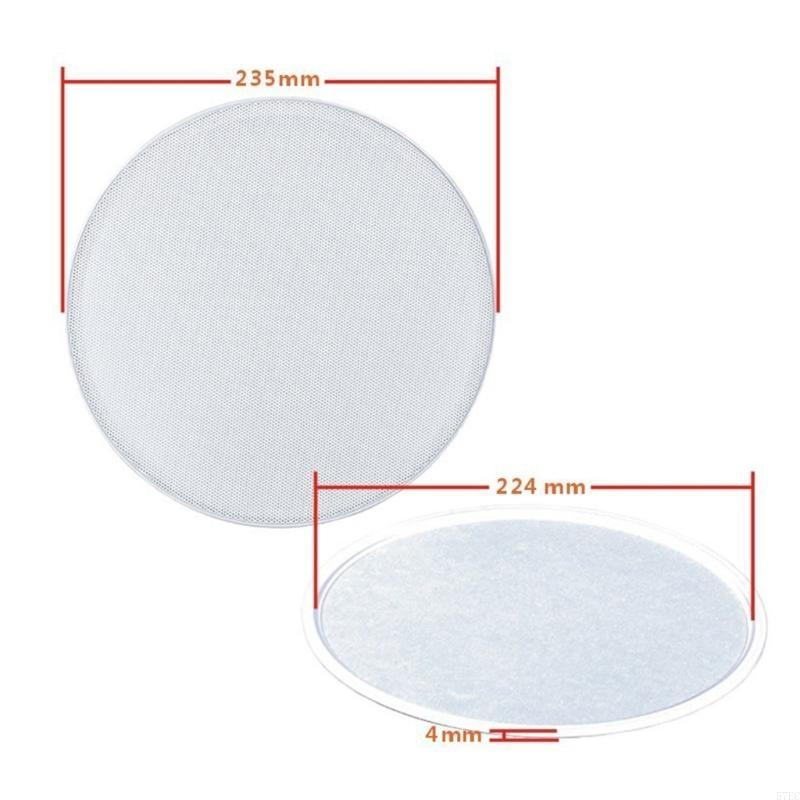 4/5/6.5/8inch Ceiling Speakers Grille Covers Round Commercial Ceiling Speakers: Rose Red
