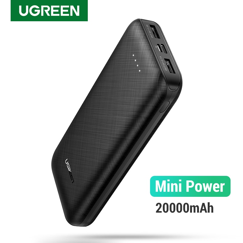 Ugreen Power Bank 20000mAh Fast Phone Charger External Mobile Battery Charger for Samsung S10 iPhone 11 Mini Poverbank