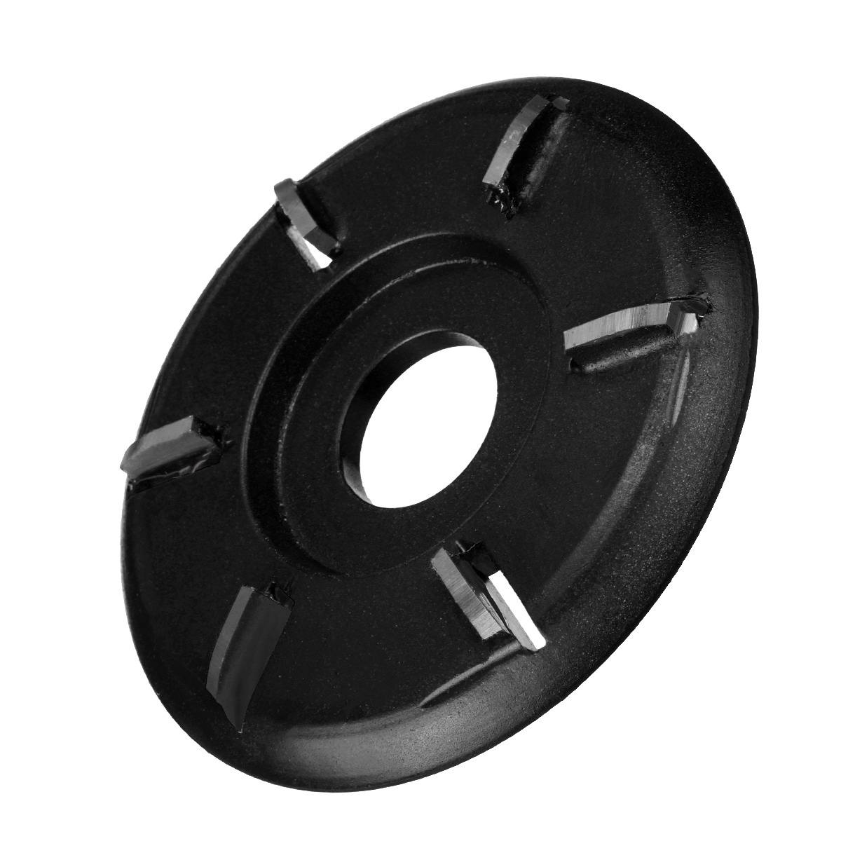 Kaari/tasainen kuusihampainen taso 90mm puunveistolevytyökalu jyrsin 22mm- reikäiselle kulmahiomakoneelle puuntyöstö turbolevyhiomakone: Kaari musta