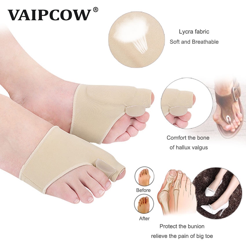 Corrector ortopédico de juanete, calcetines de silicona para pedicura, Corrector de Hallux Valgus, para el cuidado de los pies, separadores de dedos, plantilla ortopédica