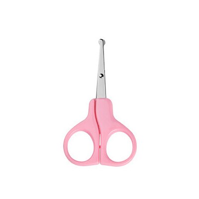 Pasgeboren Baby Handig Baby Care Veilig Nail baby Rvs Veiligheid Nagelknipper Schaar Manicure Cutter Nail Care: Pink