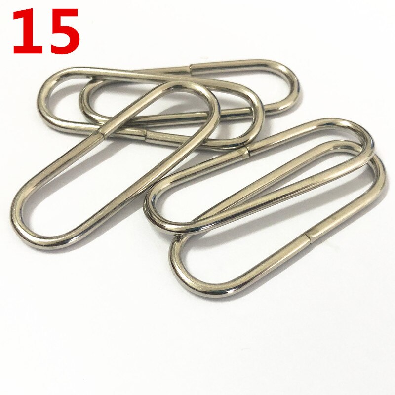 100 stücke metall Oval Ring Uhr bekleidungs Schnallen DIY Zubehör Nähen 16mm 20mm 25mm 32mm 35mm 38mm 50mm 65mm: transparent