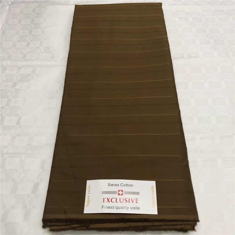 Grey Nigerian Men Fabrics Nigeria Style Atiku 100% Swiss Cotton Fabric 5 yards White African Atiku Lace Material For Man Garment: Color7