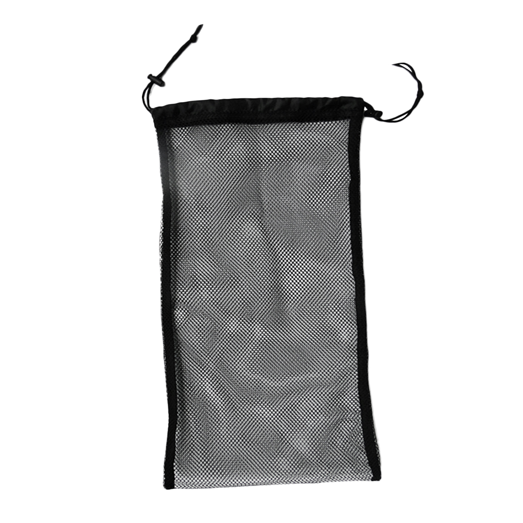 Bolsa de malla de gran capacidad para buceo, esnórquel, aletas de natación, soporte de engranaje, saco de viaje, 50x23,5 cm