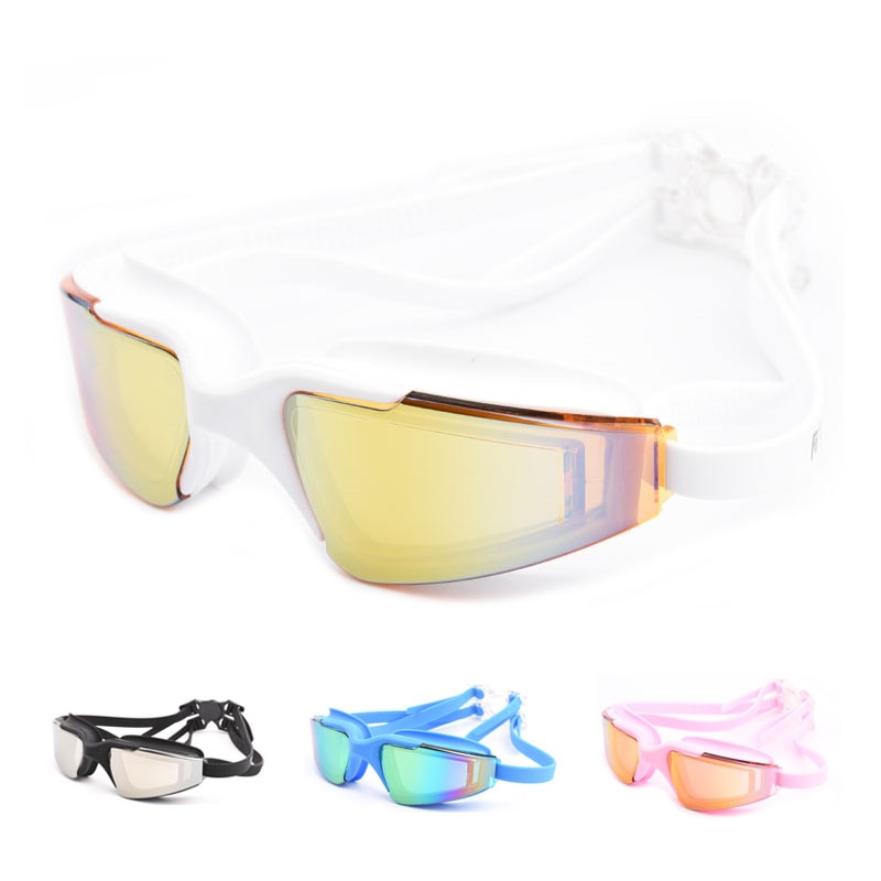 Lunettes de natation pour adultes, Anti-buée, en Silicone, étanche, professionnelles, pour la plongée dans la piscine, pour hommes et femmes