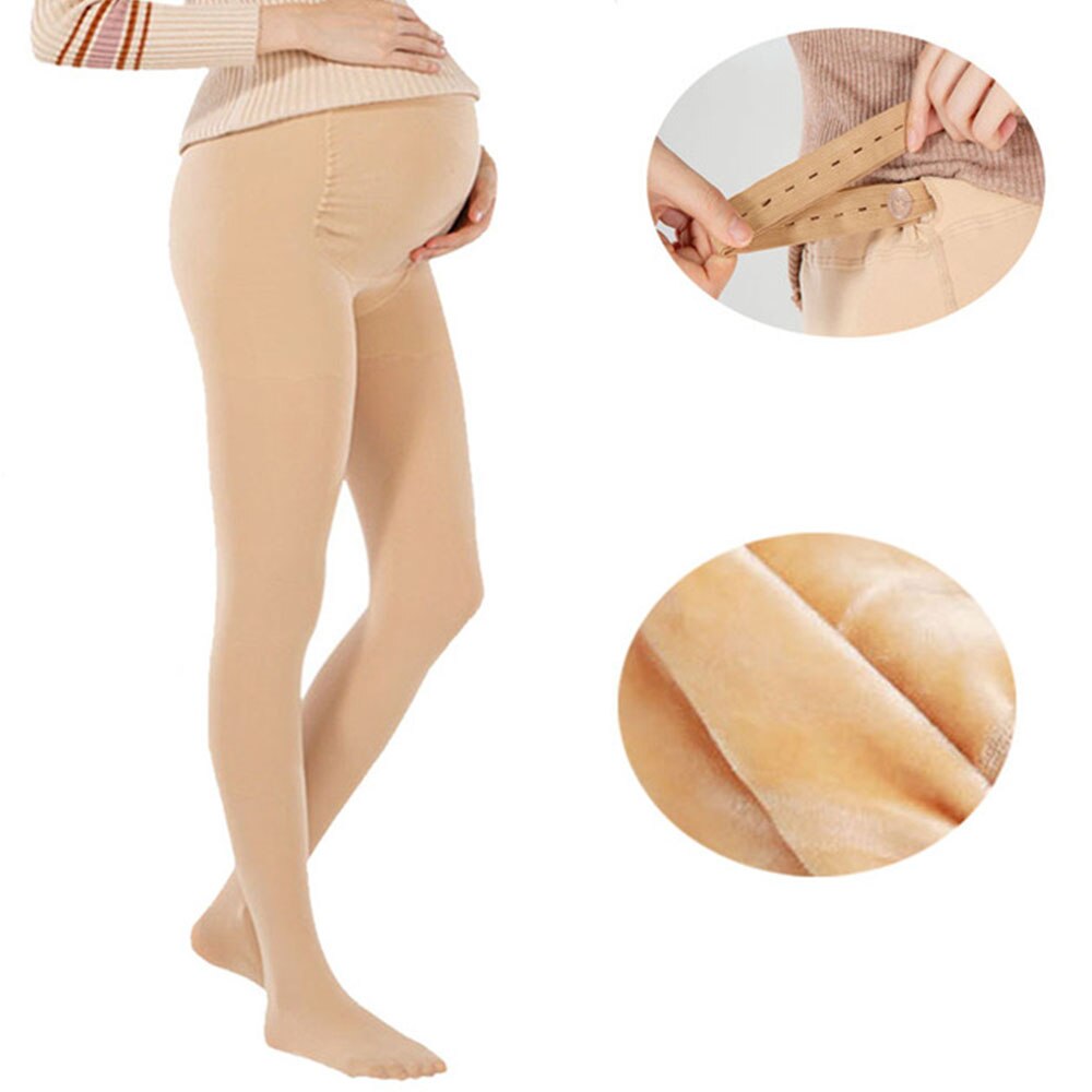 Vinter kvinde barsel leggings fløjl gravide bukser justerbar mavebånd tøj bøjle mujer graviditet embarazada premama