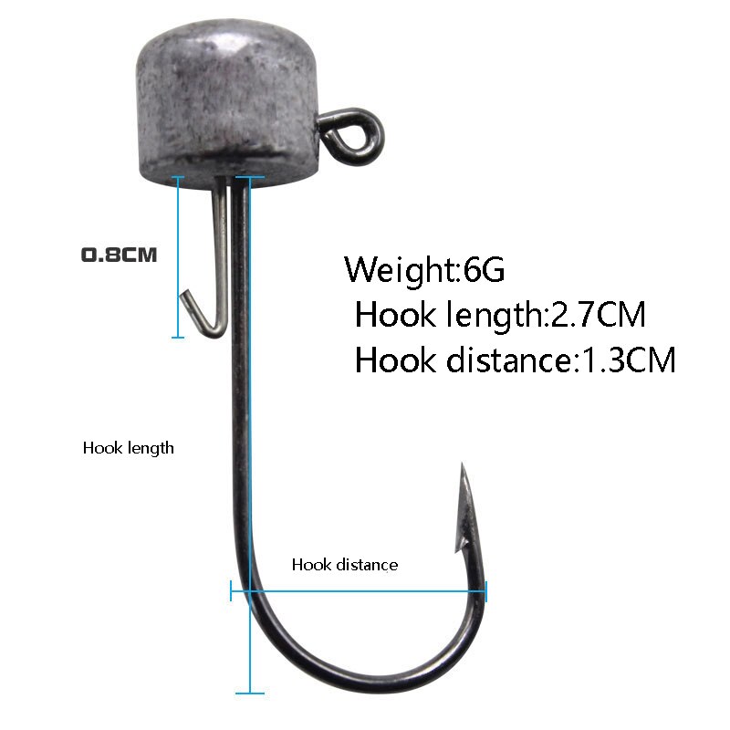 10Pcs Ned Rig Jig Head Finesse Mushroom Jig Heads ... – Vicedeal