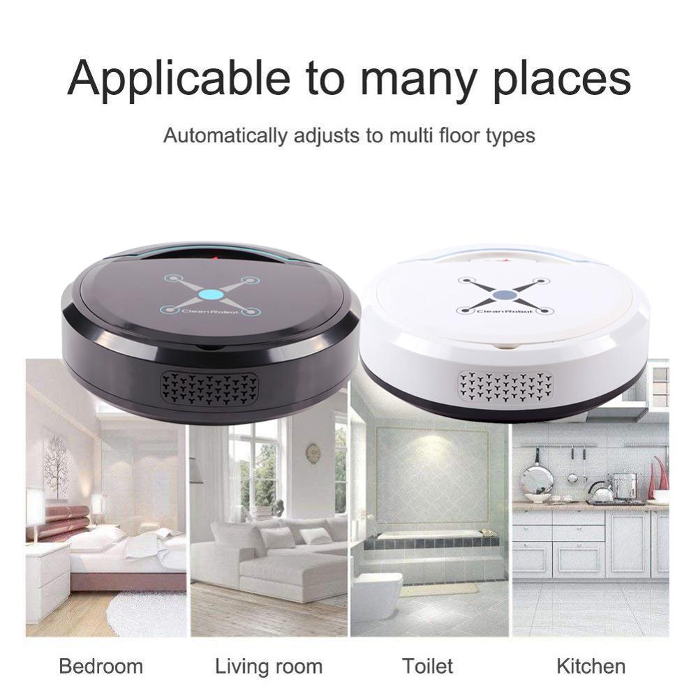 Rechargeable Auto Cleaning Robot Smart Sweeping Robot Floor Dirt Dust Hair Automatic Cleaner For Home Electric Vacuum Cleaners