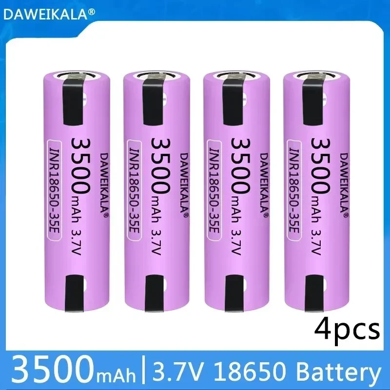 2025 Neuer 35E 18650 3500 mAh Hochleistungs-Entladungs-Akku mit 20 A Hochstrom und DIY-Nickelstreifen: verrotten